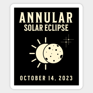 Annular Solar Eclipse United States October 14 2023 Magnet